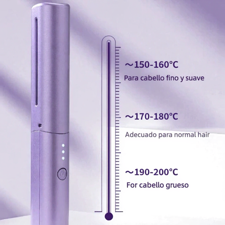 Cepillo alisador inalámbrico: liso rápido, sin frizz y con brillo